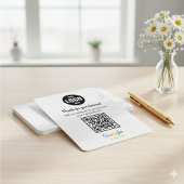 Google Bewertungen QR-Code Geschäftseinschlusskart Begleitkarte