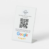 Google-Bewertungen | QR-Code Sockelschild (Vorderseite)