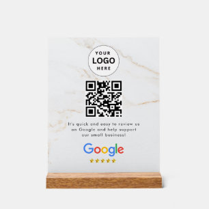 Google Bewertungen QR-Code-Tischschild Acrylschild