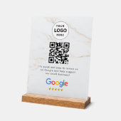 Google Bewertungen QR-Code-Tischschild Acrylschild (Winkel)