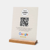 Google Bewertungen QR-Code-Tischschild Acrylschild (Winkel)
