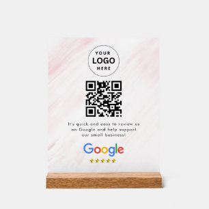 Google Bewertungen QR-Code-Tischschild Acrylschild