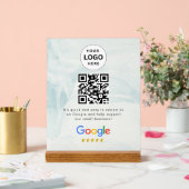 Google Bewertungen QR-Code-Tischschild Acrylschild (Hochzeit)