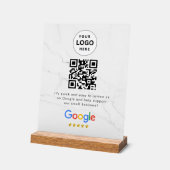 Google Bewertungen QR-Code-Tischschild Acrylschild (Winkel)
