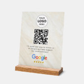 Google Bewertungen QR-Code-Tischschild Acrylschild (Winkel)