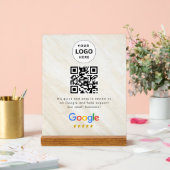 Google Bewertungen QR-Code-Tischschild Acrylschild (Hochzeit)
