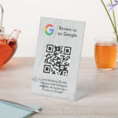 Google Bewertungen QR-Code-Tischschild Sockelschild (In SItu)