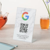 Google Bewertungen QR-Code-Tischschild Sockelschild (In SItu)