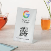 Google Bewertungen QR-Code-Tischschild Sockelschild (In SItu)