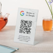 Google Bewertungen QR-Code-Tischschild Sockelschild (In SItu)