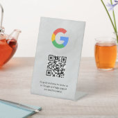 Google Bewertungen QR-Code-Tischschild Sockelschild (In SItu)