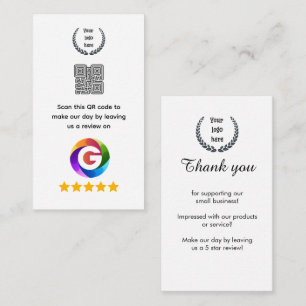 Google Bewertungen Tischschild   QR-Code Sockel Begleitkarte