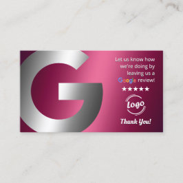 Google-Bewertungen und -Bewertungen Visitenkarte