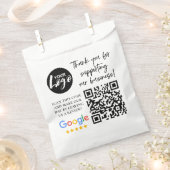 Google-Bewertungen Vielen Dank Logos QR-Code Geschenktütchen (Ausgeschnitten)