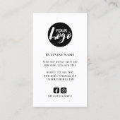 Google-Bewertungen Vielen Dank Logos QR-Code Visitenkarte (Rückseite)