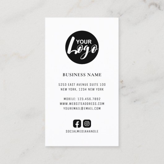 Google-Bewertungen Vielen Dank Logos QR-Code Visitenkarte (Rückseite)