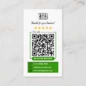 Google-Bewertungen Visitenkarte (Vorderseite)
