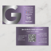 Google-Bewertungen Visitenkarte (Vorne/Hinten)