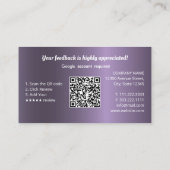 Google-Bewertungen Visitenkarte (Rückseite)