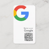 Google Bewertungen Visitenkarte | QR Code Bewertun (Vorderseite)