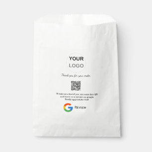 Google Bewertungs-Logo für Unternehmen Scan QR Bew Geschenktütchen