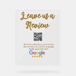 Google Bewertungs-Logo Geschäft Scan QR Bewertung Acrylschild