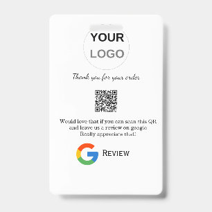 Google Bewertungs-Logo Geschäft Scan QR Bewertung Ausweis