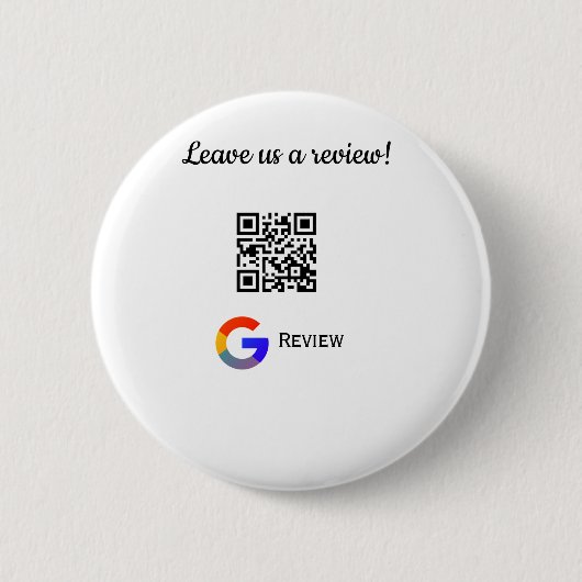 Google Bewertungs-Logo Geschäft Scan QR Bewertung Button (Vorderseite)