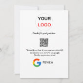 Google Bewertungs-Logo Geschäft Scan QR Bewertung Einladung (Rückseite)