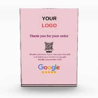 Google Bewertungs-Logo Geschäft Scan QR Bewertung Fotoblock