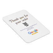 Google Bewertungs-Logo Geschäft Scan QR Bewertung Magnet (Rechte Seite)