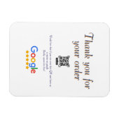 Google Bewertungs-Logo Geschäft Scan QR Bewertung Magnet (Horizontal)