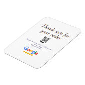 Google Bewertungs-Logo Geschäft Scan QR Bewertung Magnet (Linke Seite)