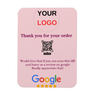 Google Bewertungs-Logo Geschäft Scan QR Bewertung Magnet