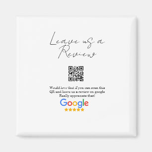 Google Bewertungs-Logo Geschäft Scan QR Bewertung Magnet