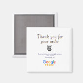 Google Bewertungs-Logo Geschäft Scan QR Bewertung Magnet (Vorderseite/Rückseite)