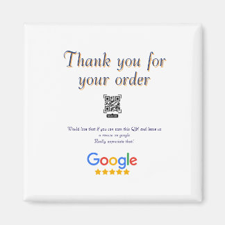 Google Bewertungs-Logo Geschäft Scan QR Bewertung Magnet