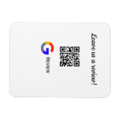 Google Bewertungs-Logo Geschäft Scan QR Bewertung Magnet (Horizontal)