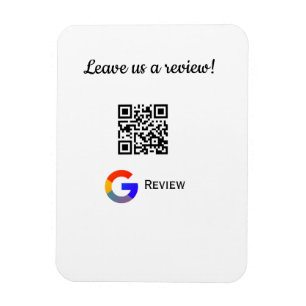 Google Bewertungs-Logo Geschäft Scan QR Bewertung Magnet