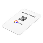 Google Bewertungs-Logo Geschäft Scan QR Bewertung Magnet (Linke Seite)
