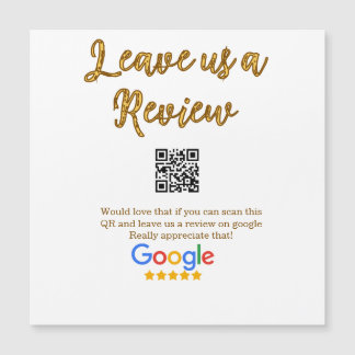 Google Bewertungs-Logo Geschäft Scan QR Bewertung Magnetkarte