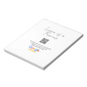 Google Bewertungs-Logo Geschäft Scan QR Bewertung Notizblock (Rotiert)