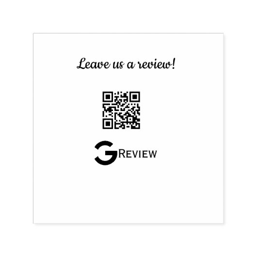 Google Bewertungs-Logo Geschäft Scan QR Bewertung Permastempel (Design)