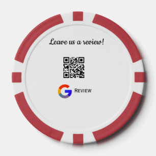 Google Bewertungs-Logo Geschäft Scan QR Bewertung Pokerchips