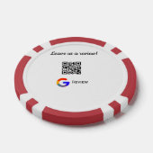 Google Bewertungs-Logo Geschäft Scan QR Bewertung Pokerchips (Einzeln)