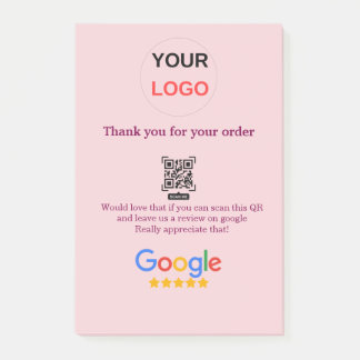 Google Bewertungs-Logo Geschäft Scan QR Bewertung Post-it Klebezettel