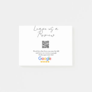 Google Bewertungs-Logo Geschäft Scan QR Bewertung Post-it Klebezettel