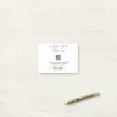 Google Bewertungs-Logo Geschäft Scan QR Bewertung Post-it Klebezettel (Auf Schreibtisch)