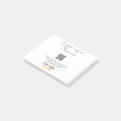 Google Bewertungs-Logo Geschäft Scan QR Bewertung Post-it Klebezettel (angewinkelt)
