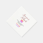 Google Bewertungs-Logo Geschäft Scan QR Bewertung Serviette (Ecke)